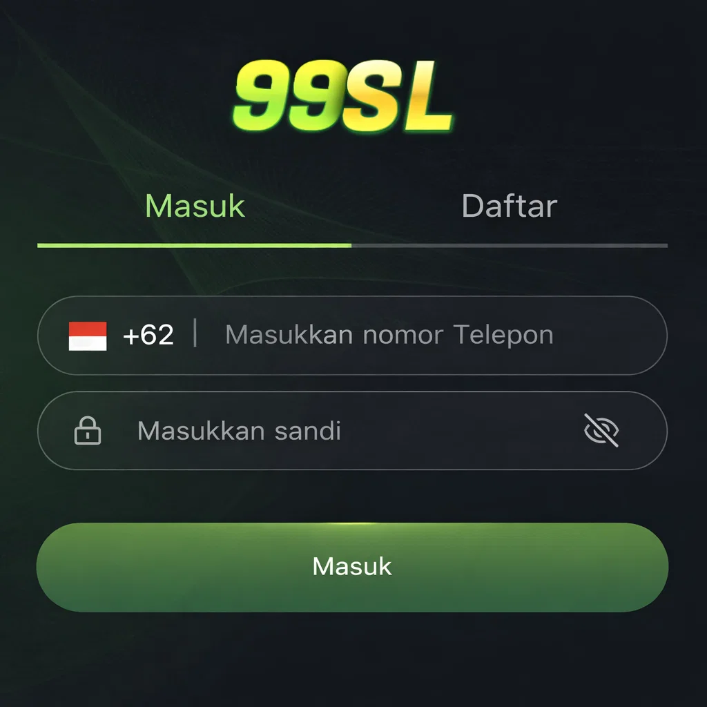 Tampilan halaman 99SL masuk resmi dengan sistem login aman dan perlindungan akun pengguna