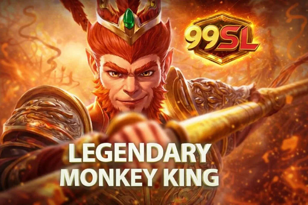 Visual LEGENDARY MONKEY KING di 99SL resmi dengan animasi dan fitur bonus yang menarik